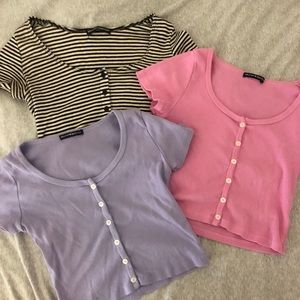 BRANDY MELVILLE CROPPED T-SHIRT BUNDLE